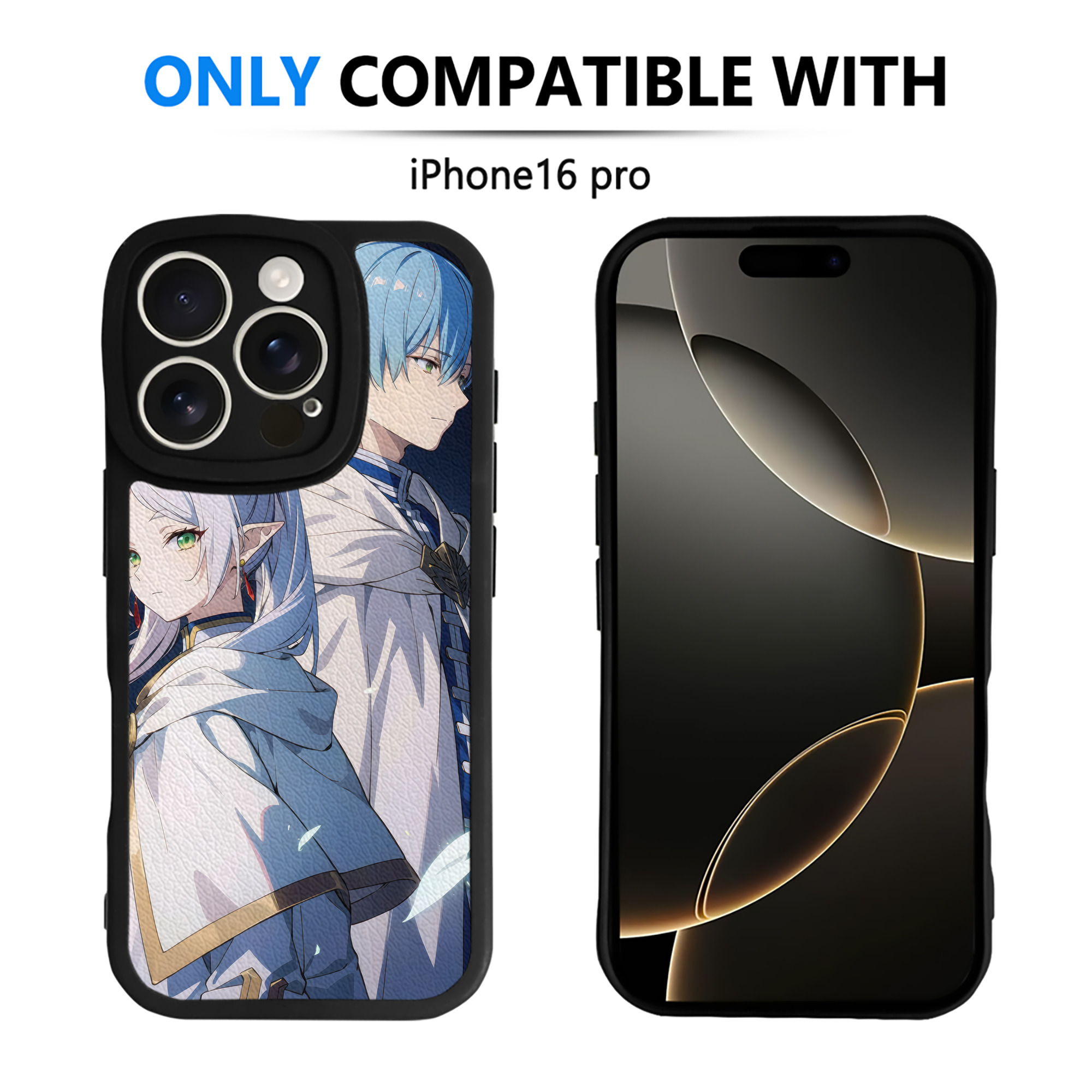 （画像用） 葬送のフリーレン Frieren 【iPhone 16シリーズ対応】シリコンスマホケース（レザー調） 材質：シリコン